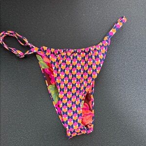 Bruno Magli Multicolor Geometric Bikini Bottom
